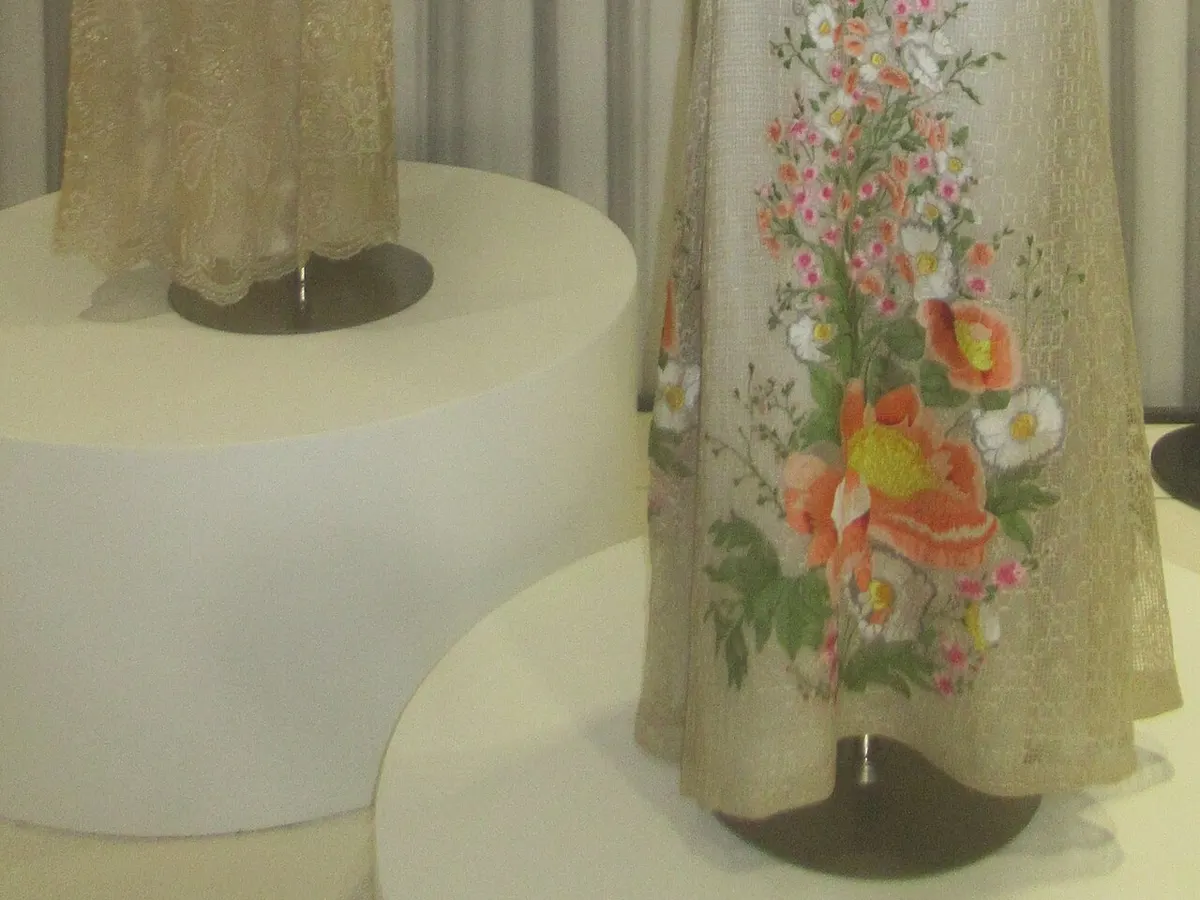 Filipiniana terno, cream (M)